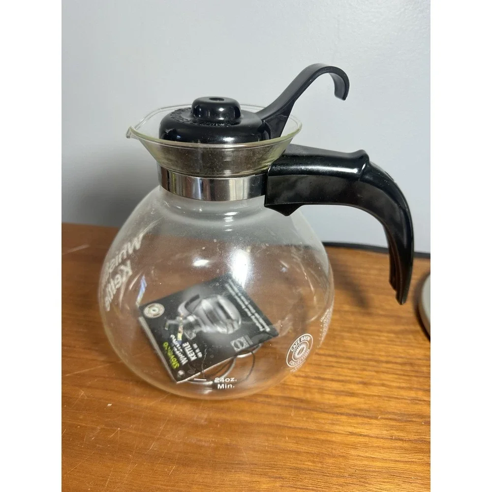 Cafe Brew Collection Schott Duran Glass‎ Whistling Stovetop Kettle